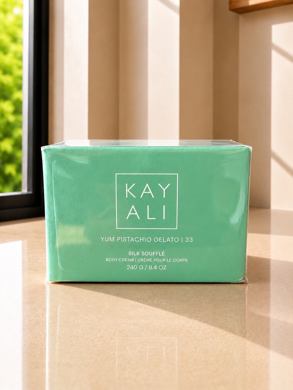 $48 KAYALI Yum Pistachio Gelato 33 Silk Soufflé Body Cream 8.4 oz